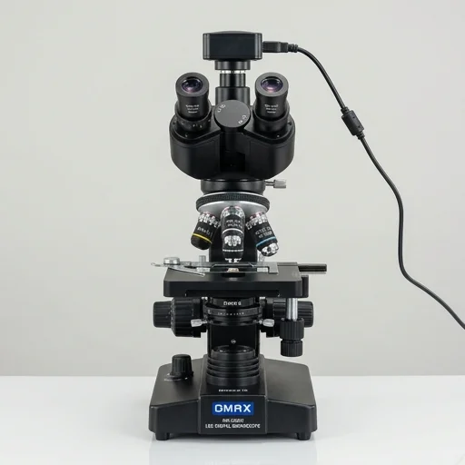 OMAX 40X-2500X LED Digital Binocular Compound Microscope